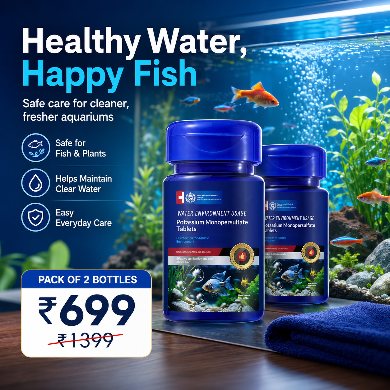 Aquarium Water Purifier healthy water happy fish catalog image
