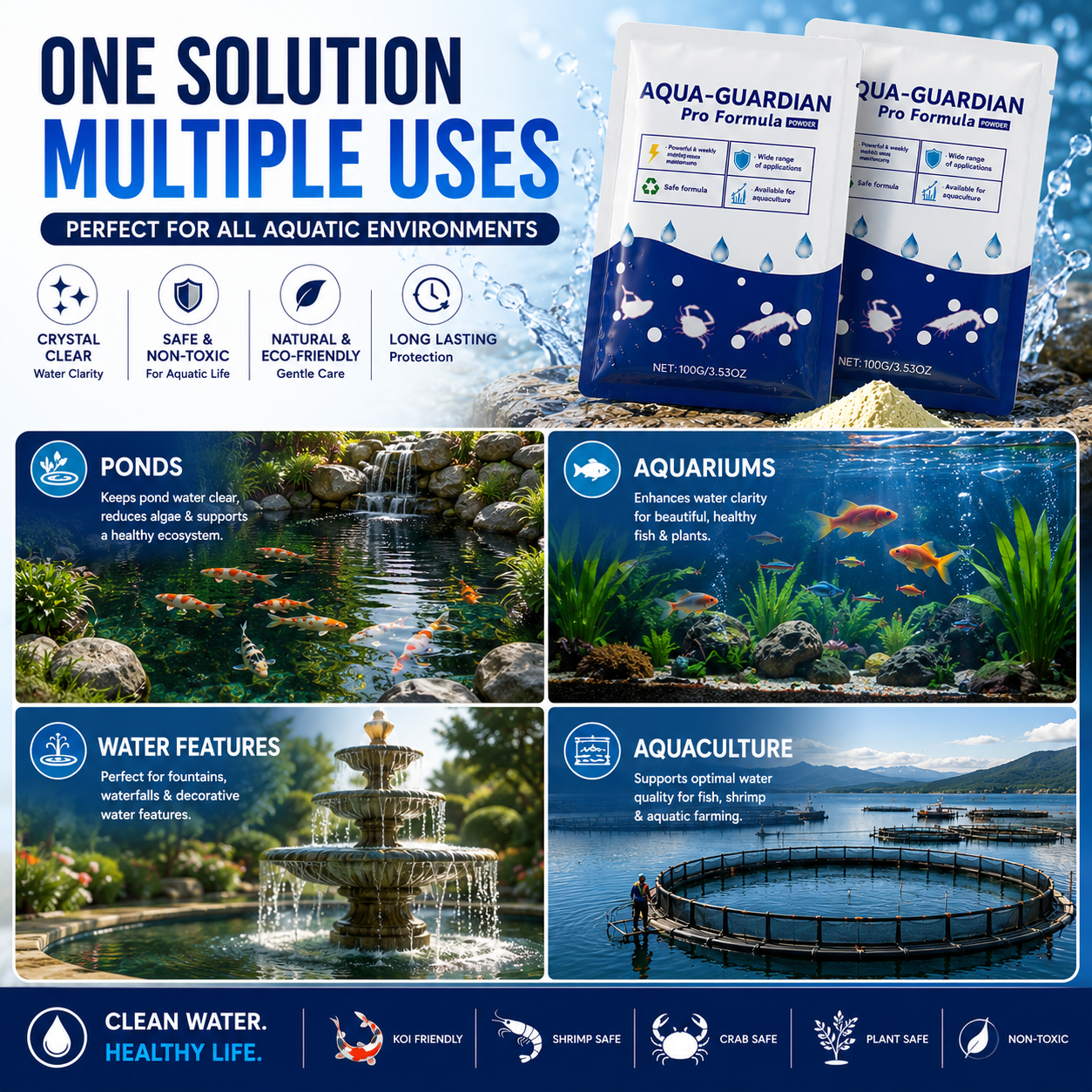 Aqua-Guardian Pro Formula Water Clarifier Pack of 2
