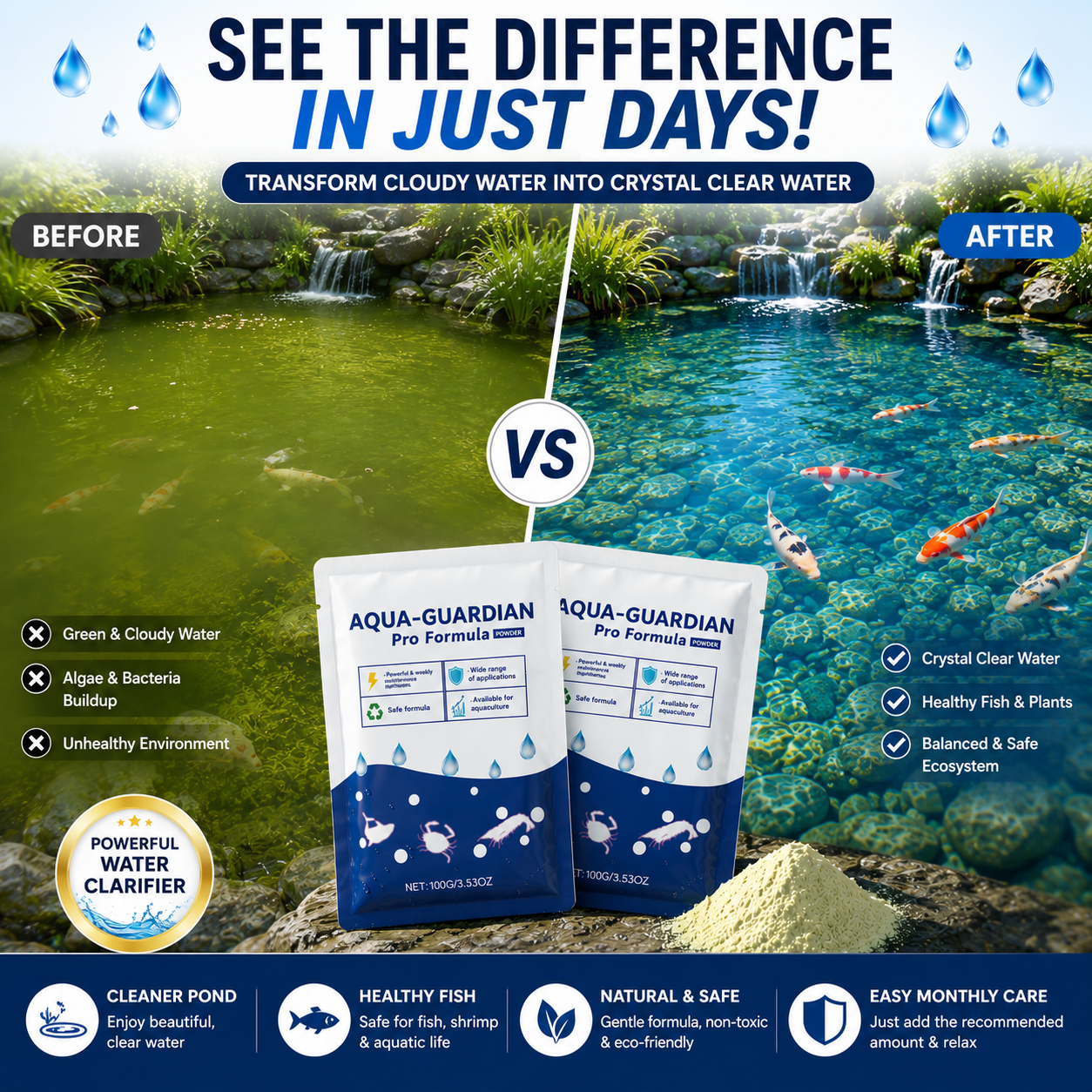 Aqua-Guardian Pro Formula Water Clarifier Pack of 2