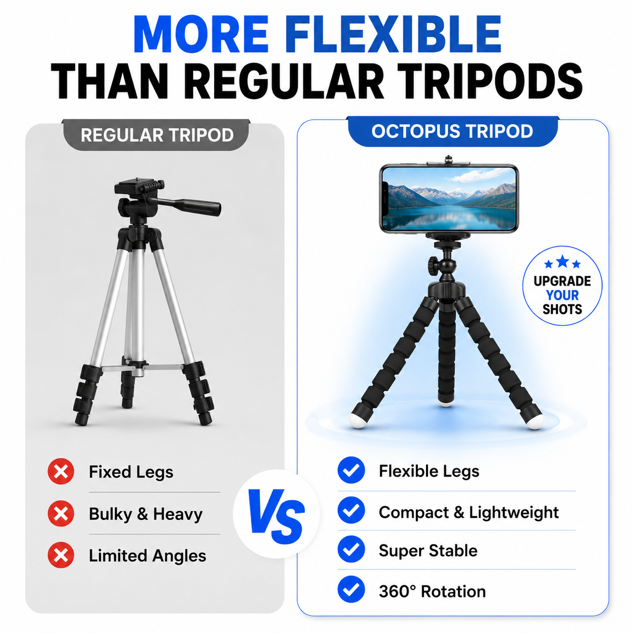 Flexible Mini Octopus Tripod