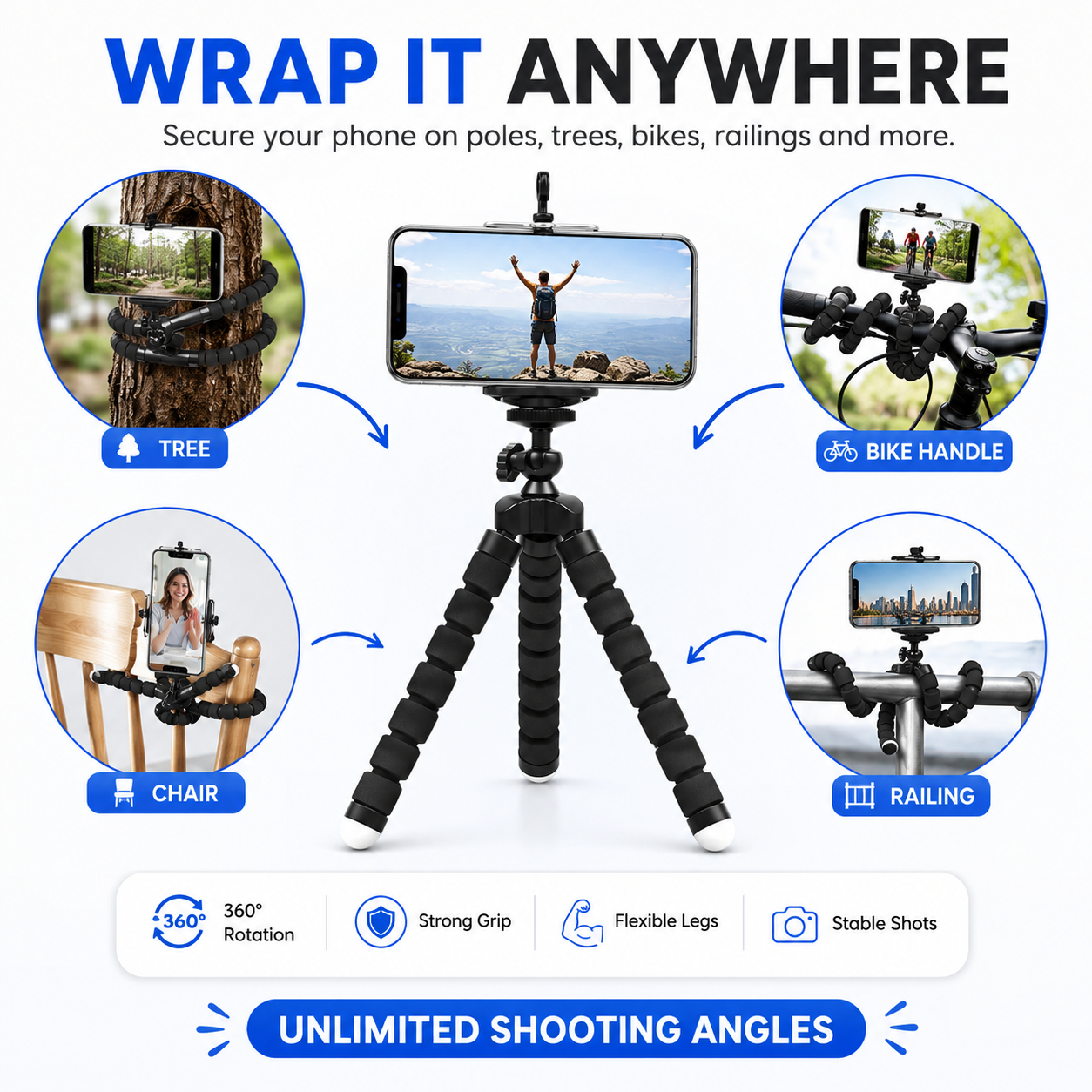 Flexible Mini Octopus Tripod