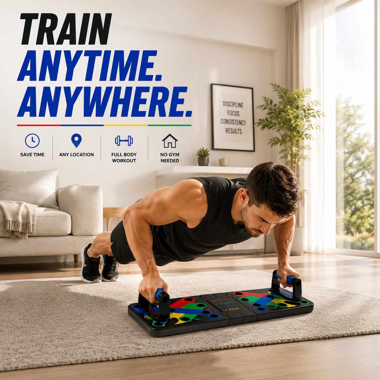 Multipurpose (16 in 1) function Push Up Board