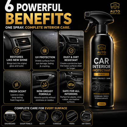 Car Interior Protectant Spray - 1 Pack 300ml