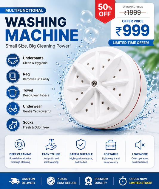 Portable Ultrasonic Washing Machine
