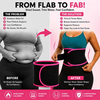 Adjustable Waist Trimmer Belt for Tummy Control & Daily Wear