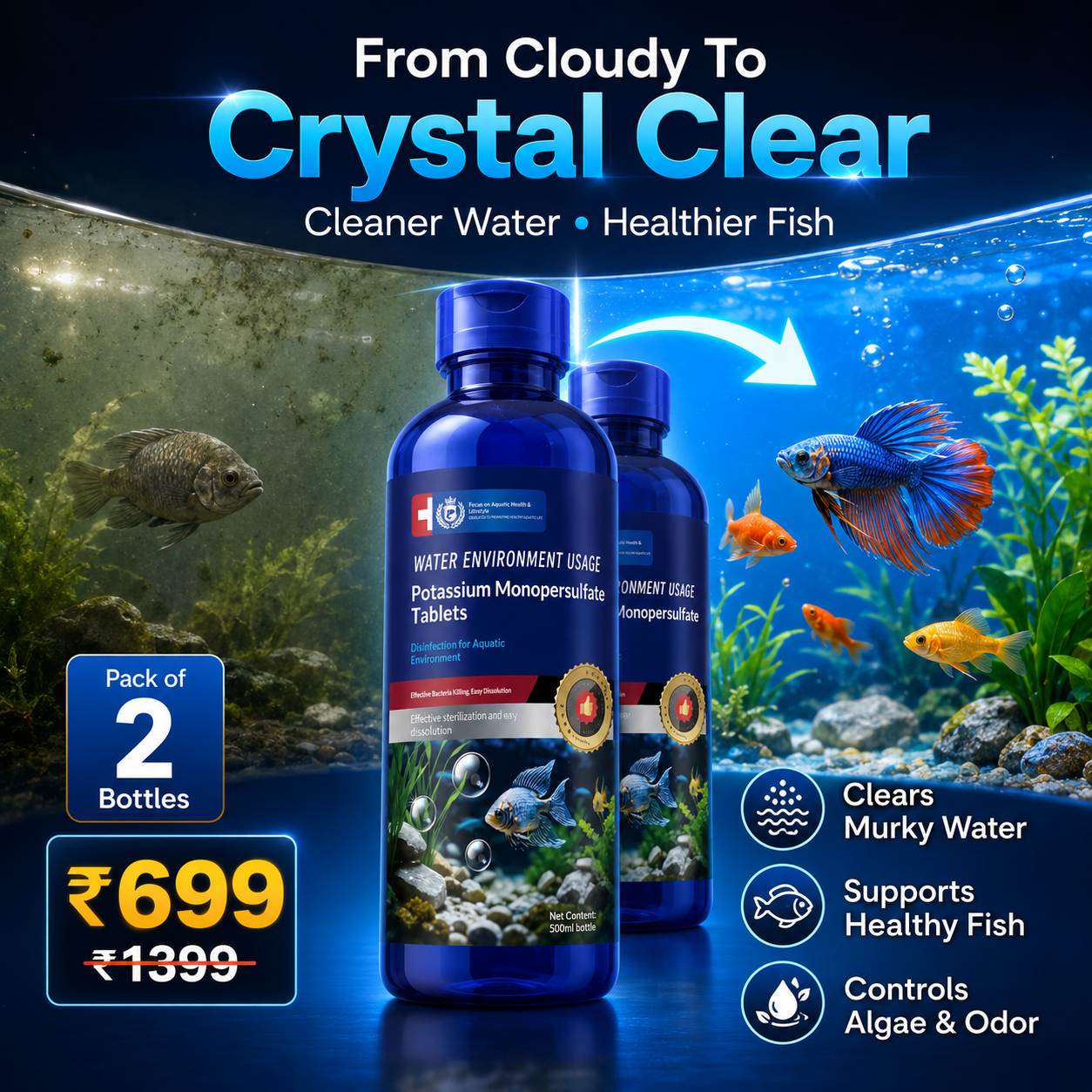Aquarium Water Purifier crystal clear water catalog image