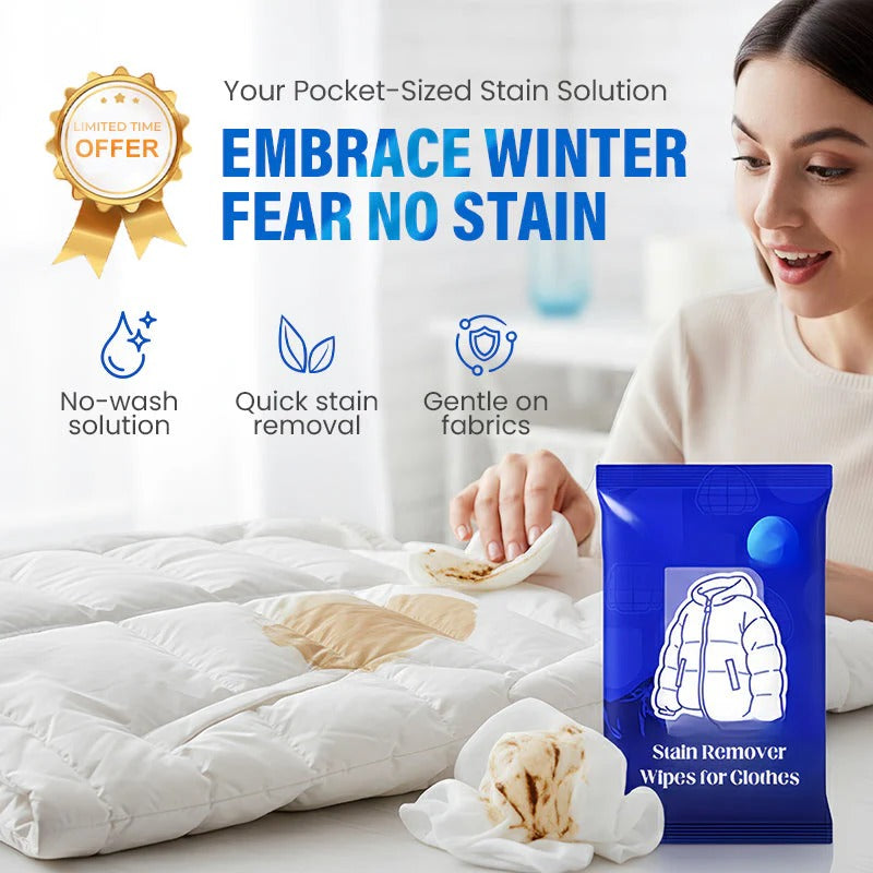 Stain Remover Wipes for Clothes Pack of 100