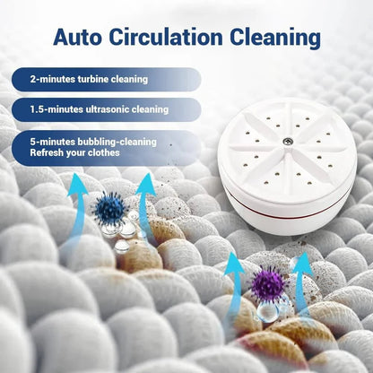 Portable Ultrasonic Washing Machine