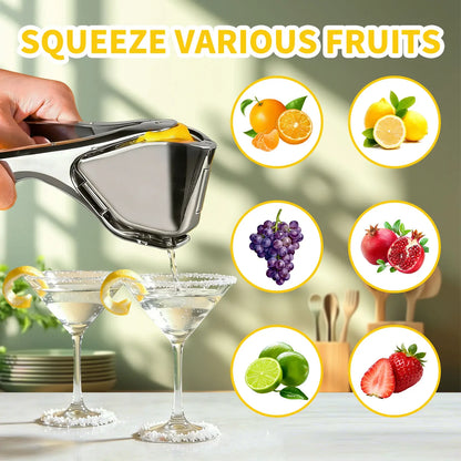 🍋Zinc alloy Stainless Steel Lemon Squeezer
