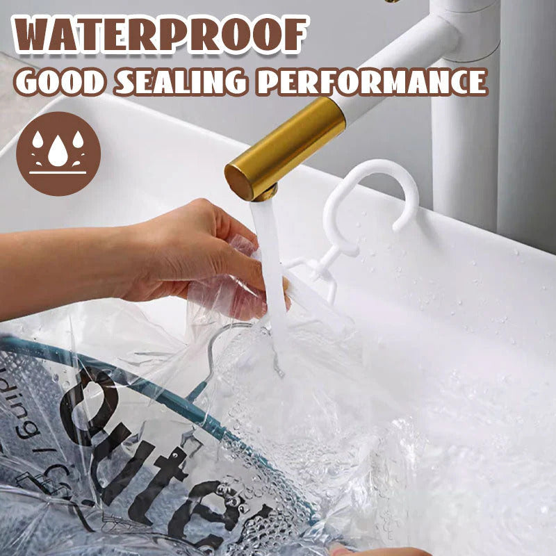 Hanging vacuum storage bag