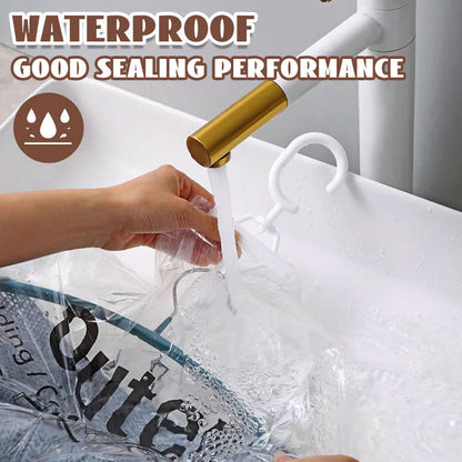 Hanging vacuum storage bag