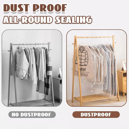 Hanging vacuum storage bag